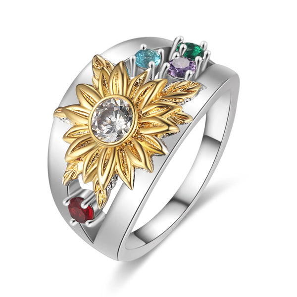 Custom Sunflower Ring