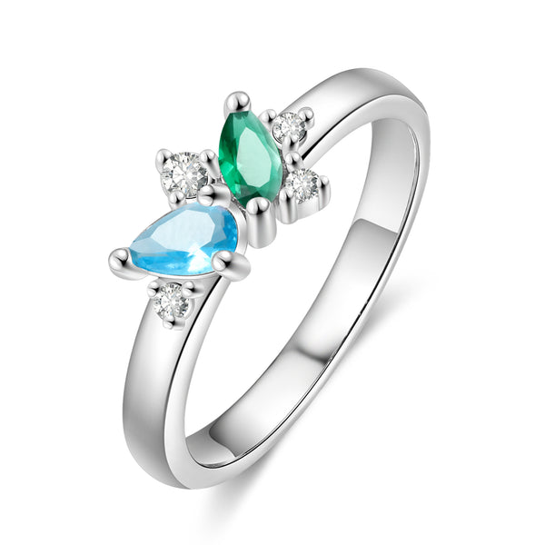 Custom Birthstone Women Ring