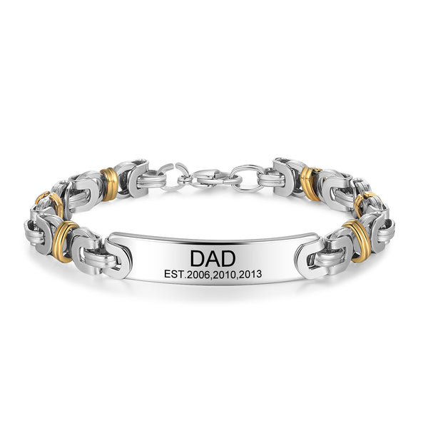 Custom Stainless Steel Men Bracelet