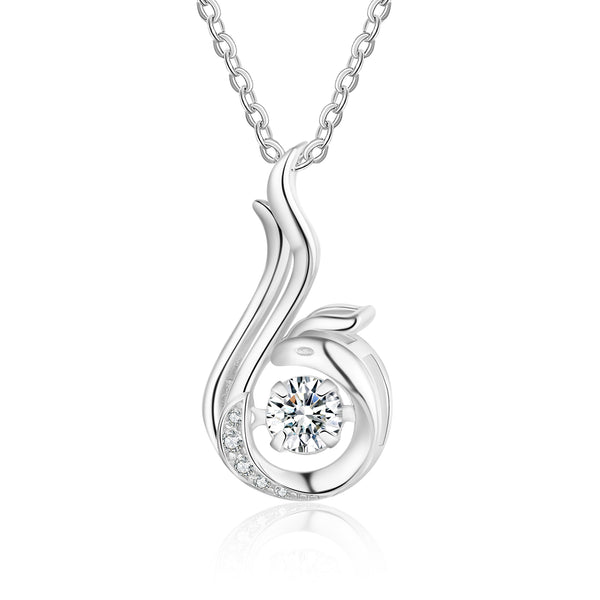 S925 Phoenix Dancing Necklace