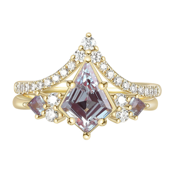 K Gold Lab Alexandrite Ring