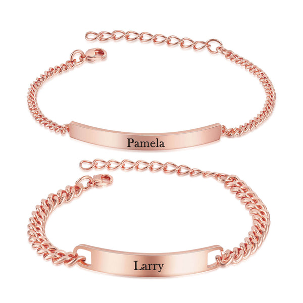 Custom Name Couple Bracelet