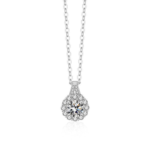 925 Sterling Silver Moissanite Necklace