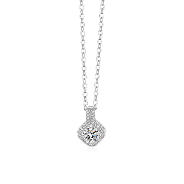 925 Sterling Silver Moissanite Necklace