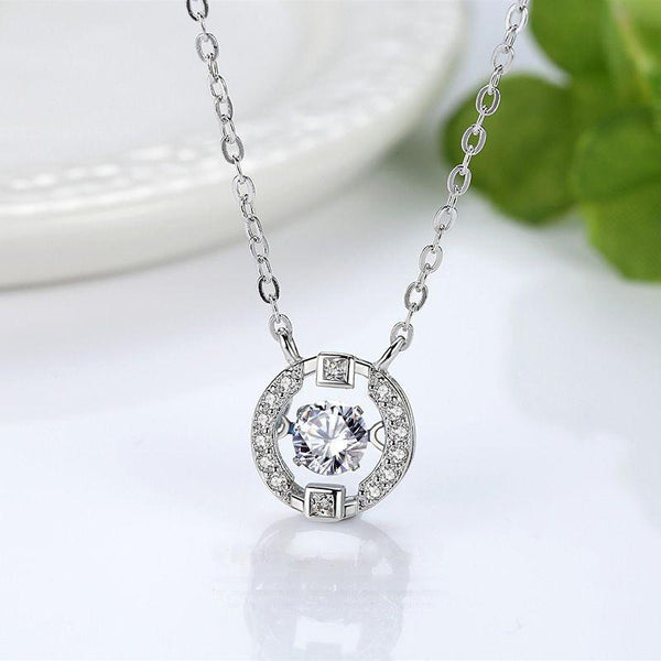 925 Sterling Silver Moissanite Necklace