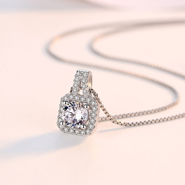 925 Sterling Silver Moissanite Necklace