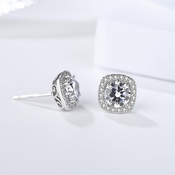 925 Sterling Silver Moissanite Earrings