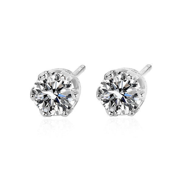 925 Sterling Silver Moissanite Earrings