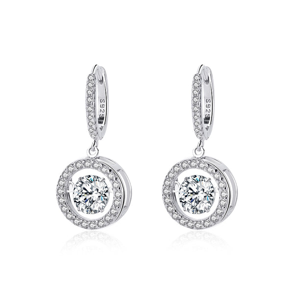 925 Sterling Silver Moissanite Earrings