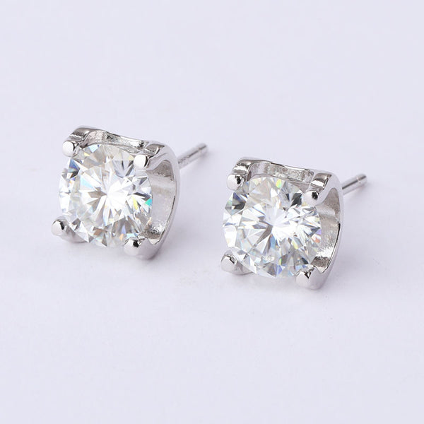 925 Sterling Silver Moissanite Earrings