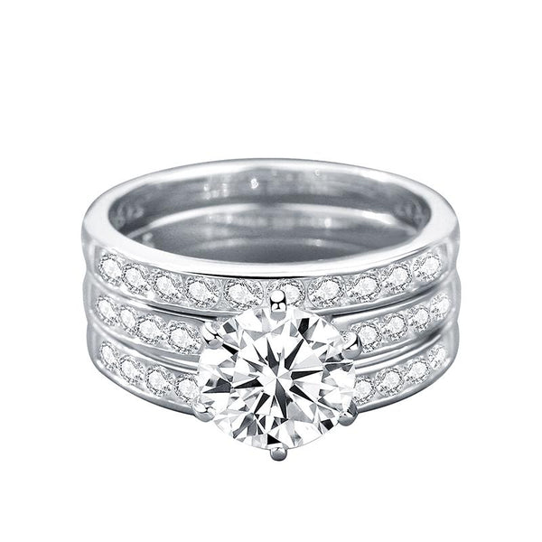 925 Sterling Silver Moissanite Ring