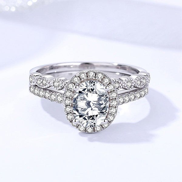 925 Sterling Silver Moissanite Ring