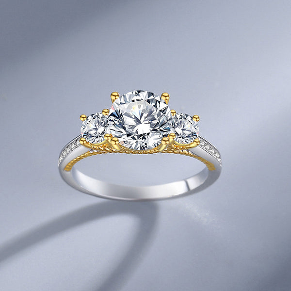 925 Sterling Silver Moissanite Ring