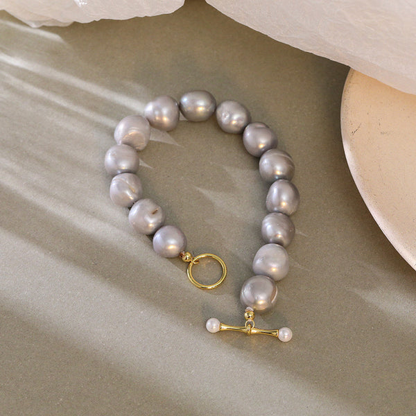 925 Sterling Silver Pearl Bracelet