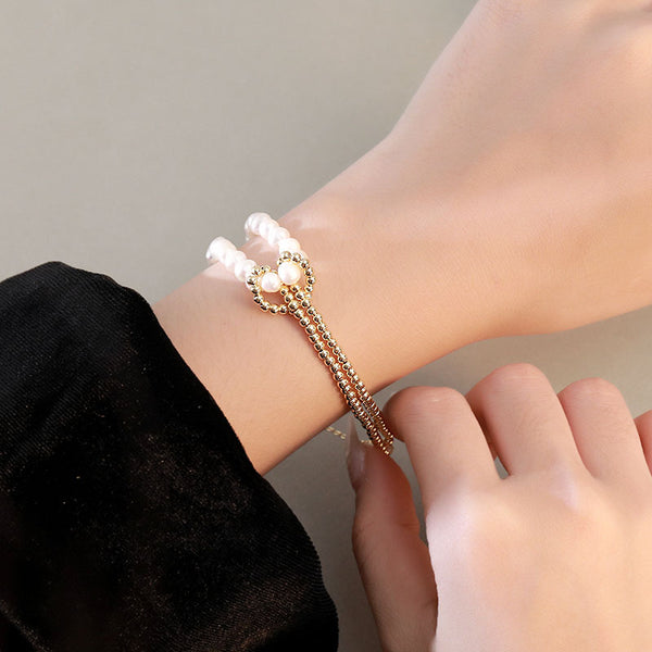 925 Sterling Silver Pearl Bracelet