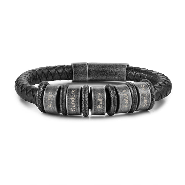 Custom Men Leather Bracelet