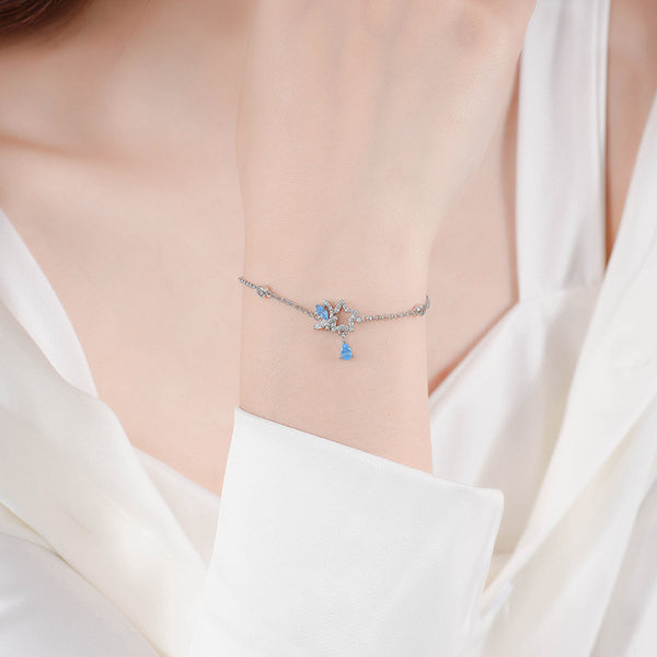 925 Sterling Silver Butterfly Bracelet