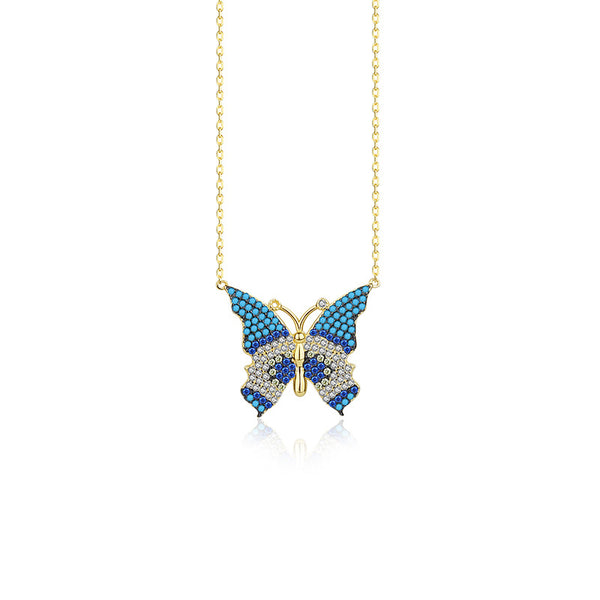 925 Sterling Silver Butterfly Necklace