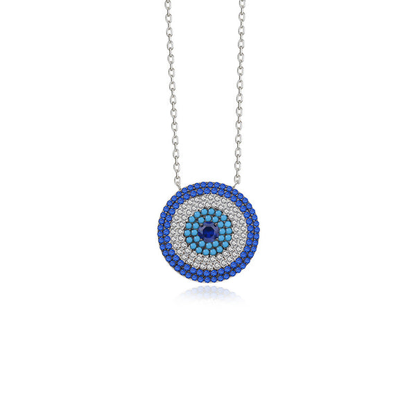 925 Sterling Silver Evil Eye Necklace