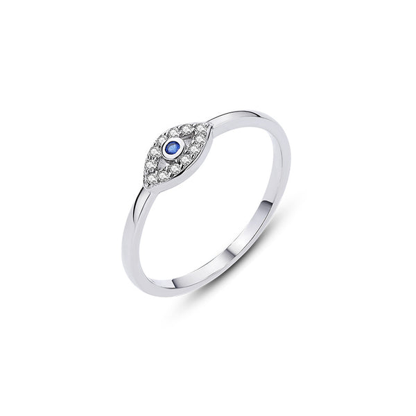 925 Sterling Silver Evil Eye Ring