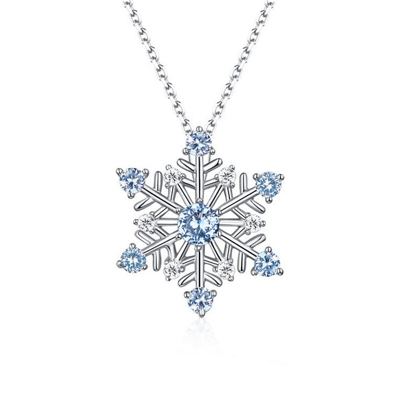 925 Sterling Silver Snow Necklace