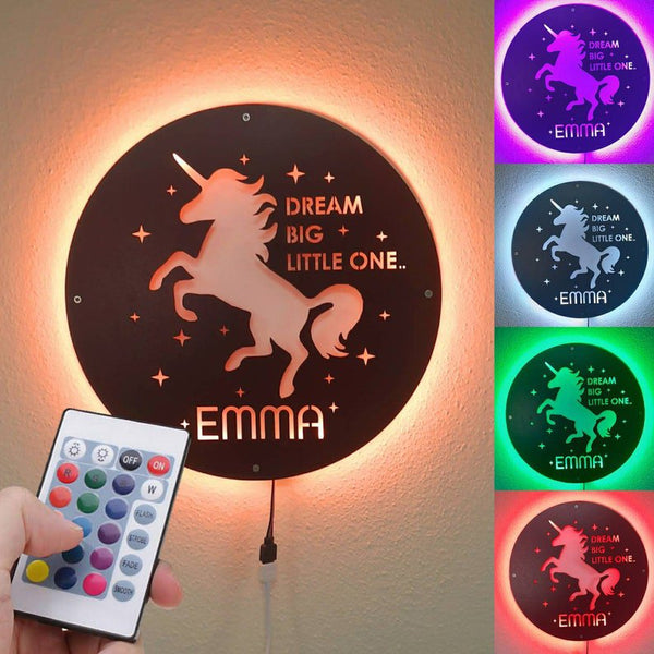 Unicorn Name Lamp