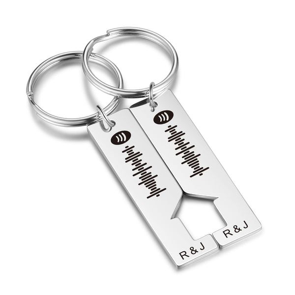 Custom Letter Stainless Steel Keychain