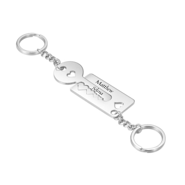 Custom Name Couple Keychain