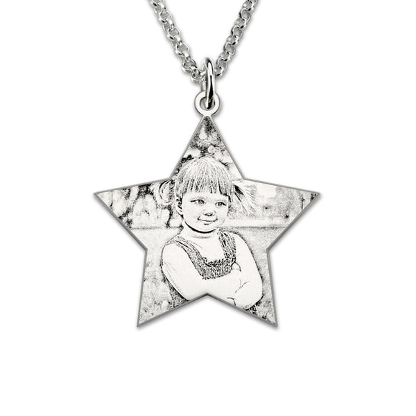 Personalized 925 Sterling Silver Photo Necklace