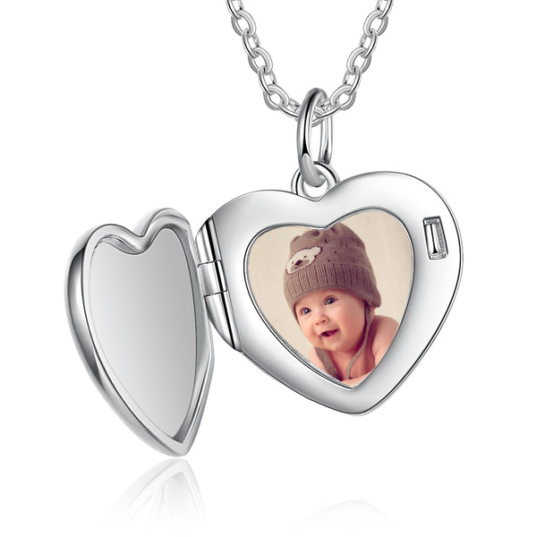 Heart Shape Personalized Photo Pendant Necklace