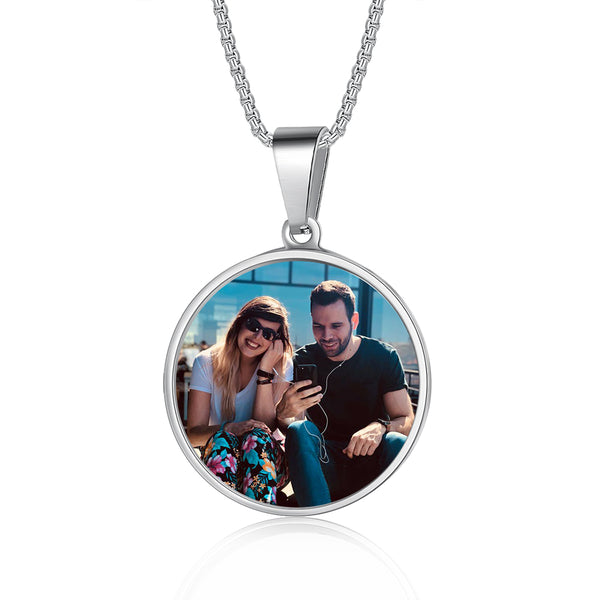 Personalized Stainless Steel Photo Necklace