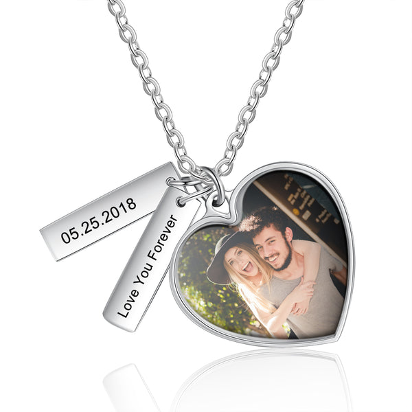 Personalized Stainless Steel Photo Necklace