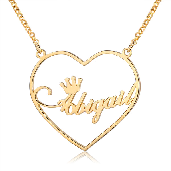 Personalized Rhodium Plated Name Necklace