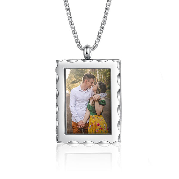 Stainless Steel Personalized Photo Pendant Necklace