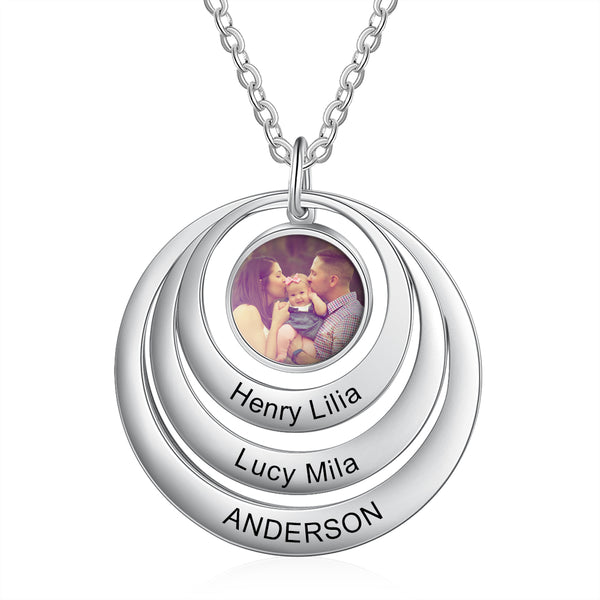 Personalized Stainless Steel Photo Necklace