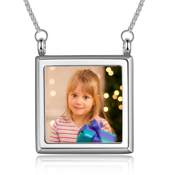 Personalized Stainless Steel Photo Necklace