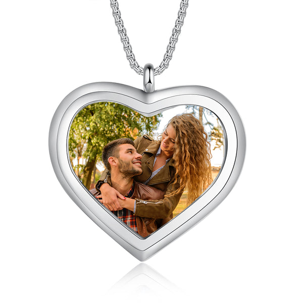 Stainless Steel Personalized Photo Pendant Necklace