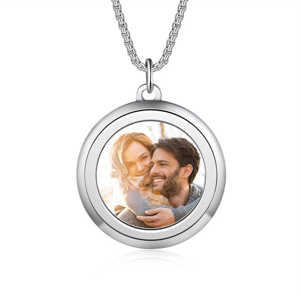 Personalized Stainless Steel Photo Necklace