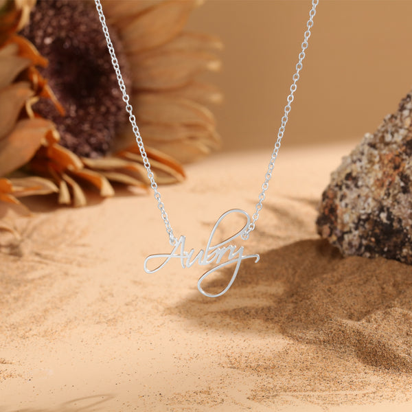 Personalized Thin Chain Name Necklace