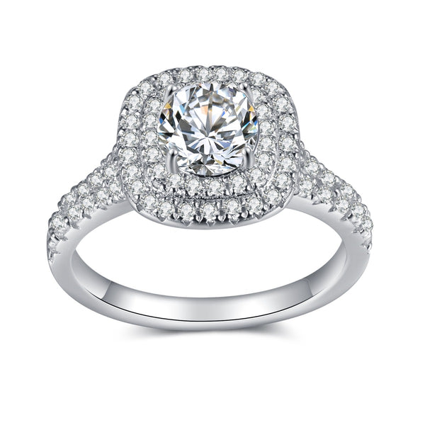 S925 Silver Moissanite Ring